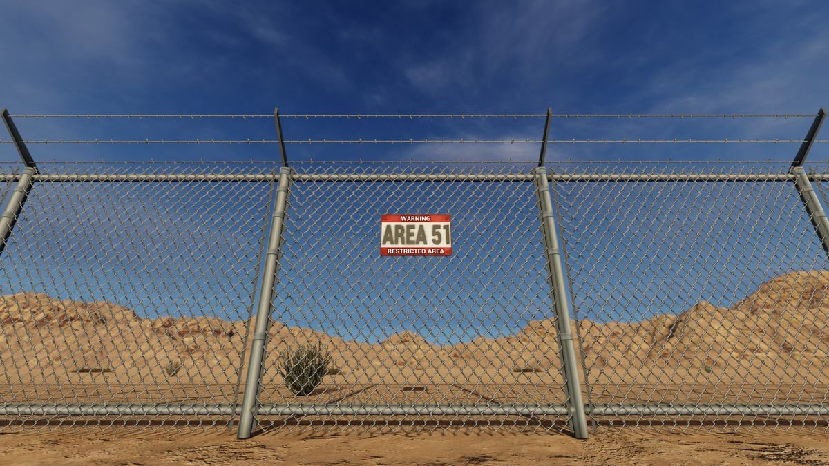 The mission was allegedly launched after Area 51 suddenly went radio silent (3D rendered image)